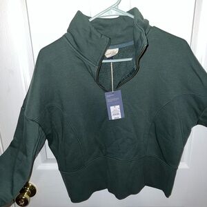 Universal Thread Olive Quarter-Zip Pullover